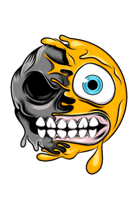 MELTING EMOJI SKULLS